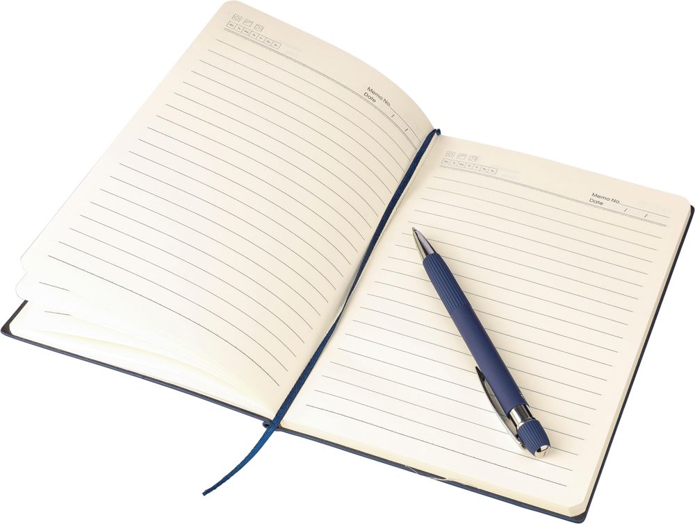 Ensemble carnet A5 et stylo à bille en PU recyclé Tarek