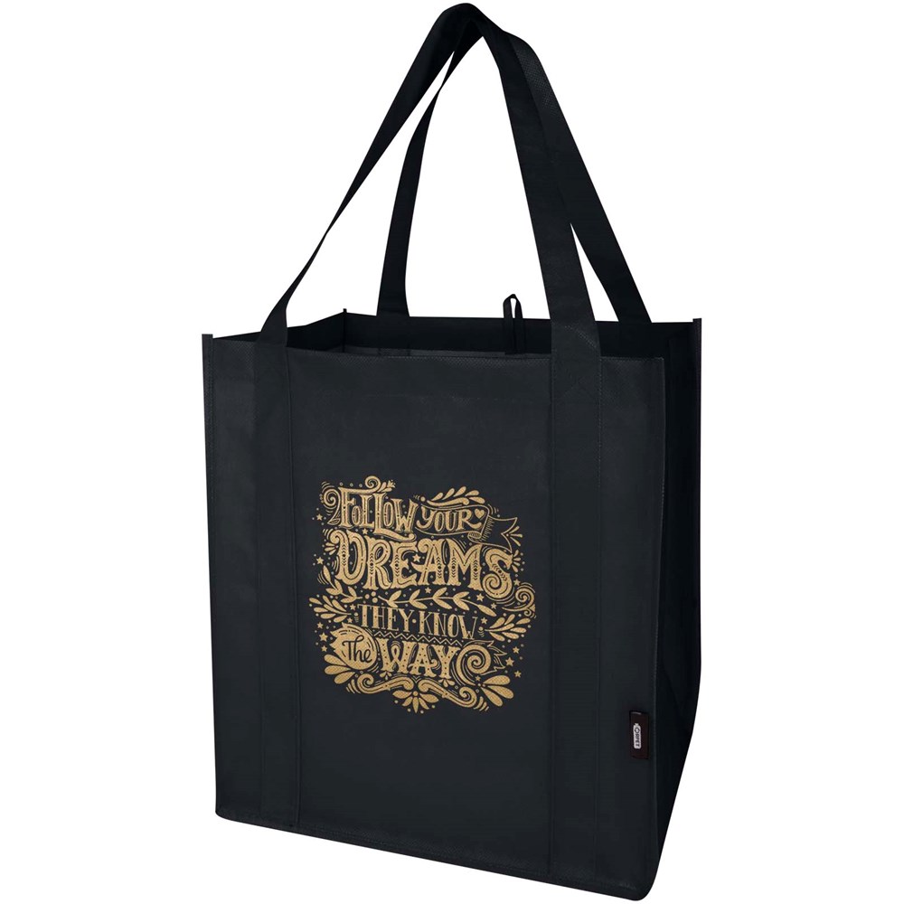 Liberty Tragetasche mit hartem Boden aus recyceltem GRS Non Woven 6 L schwarz