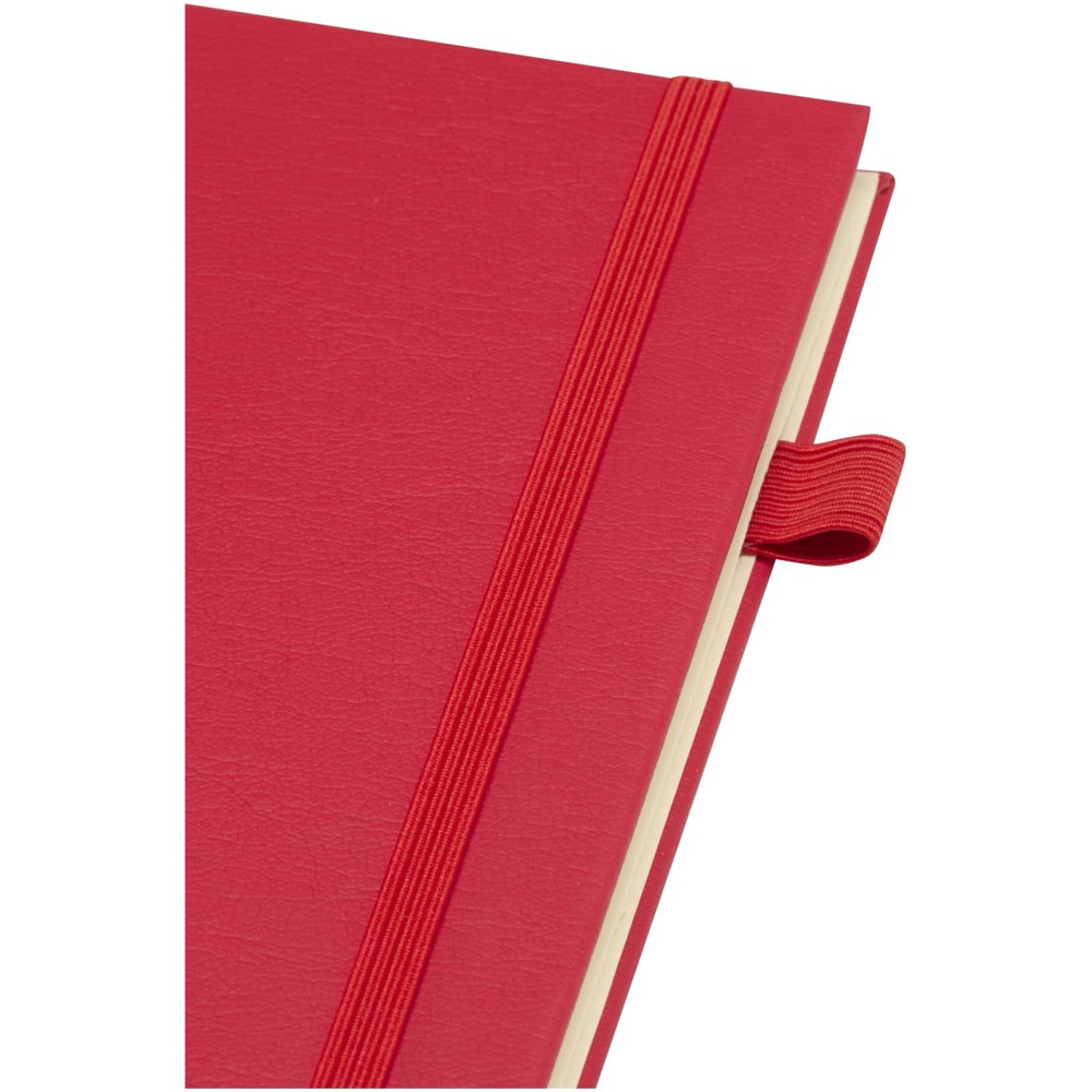 Cahier à spirales Liss A5 à couverture rigide en plastique recyclé rouge