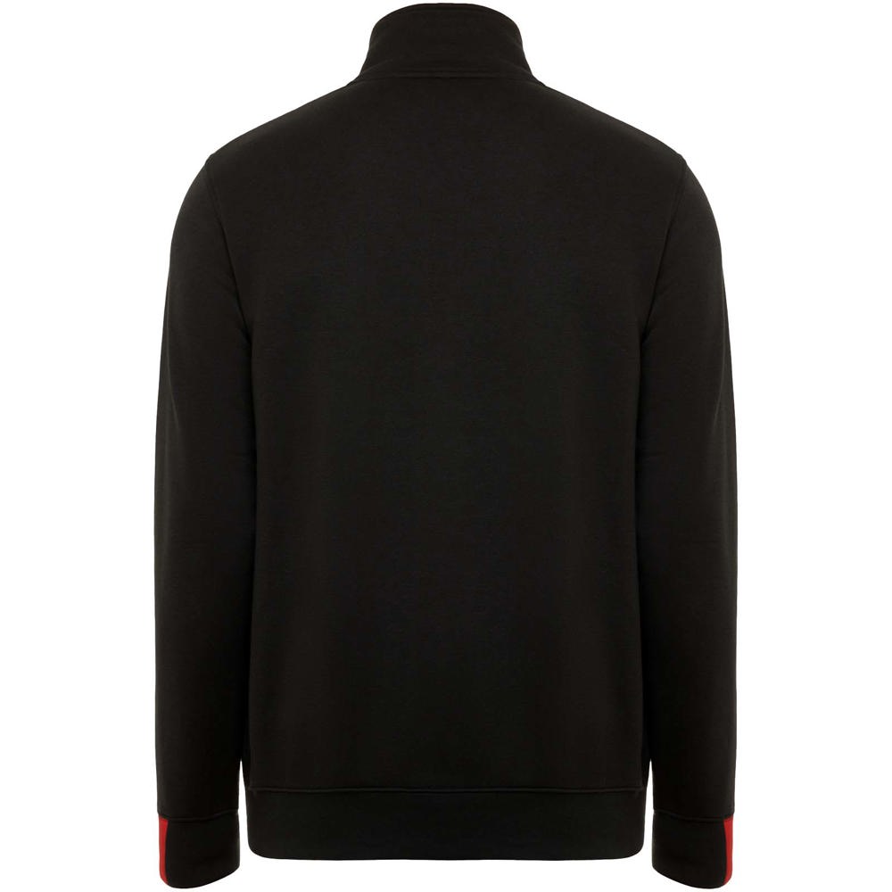 Maverick Pullover für Herren mit halbem Reissverschluss, 280 g/m2 schwarz, rot