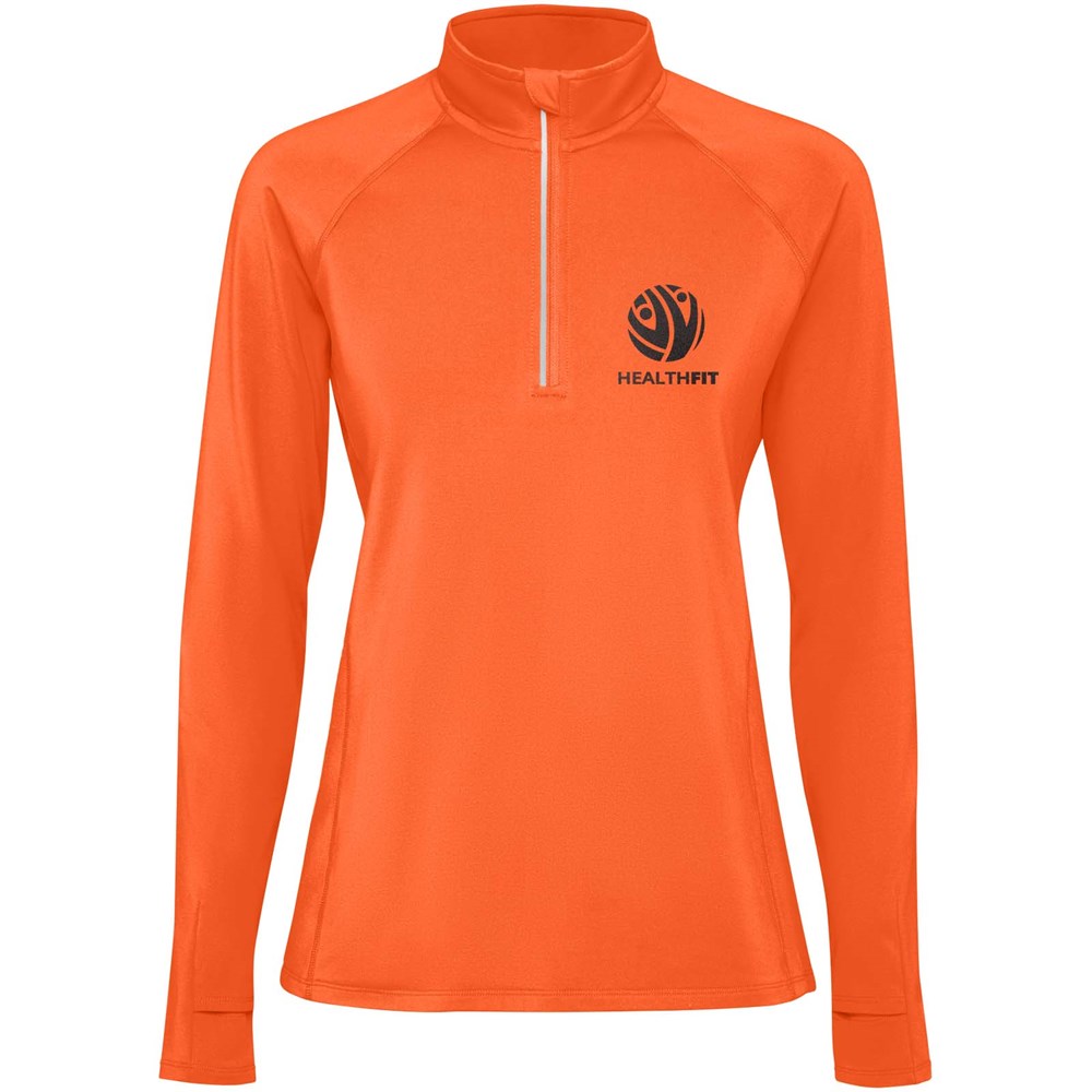 Estambul Half-Zip Sweatshirt für Damen Fire orange