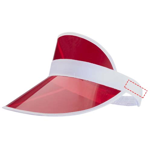 Bright Kappe mit transparentem Schirm rot