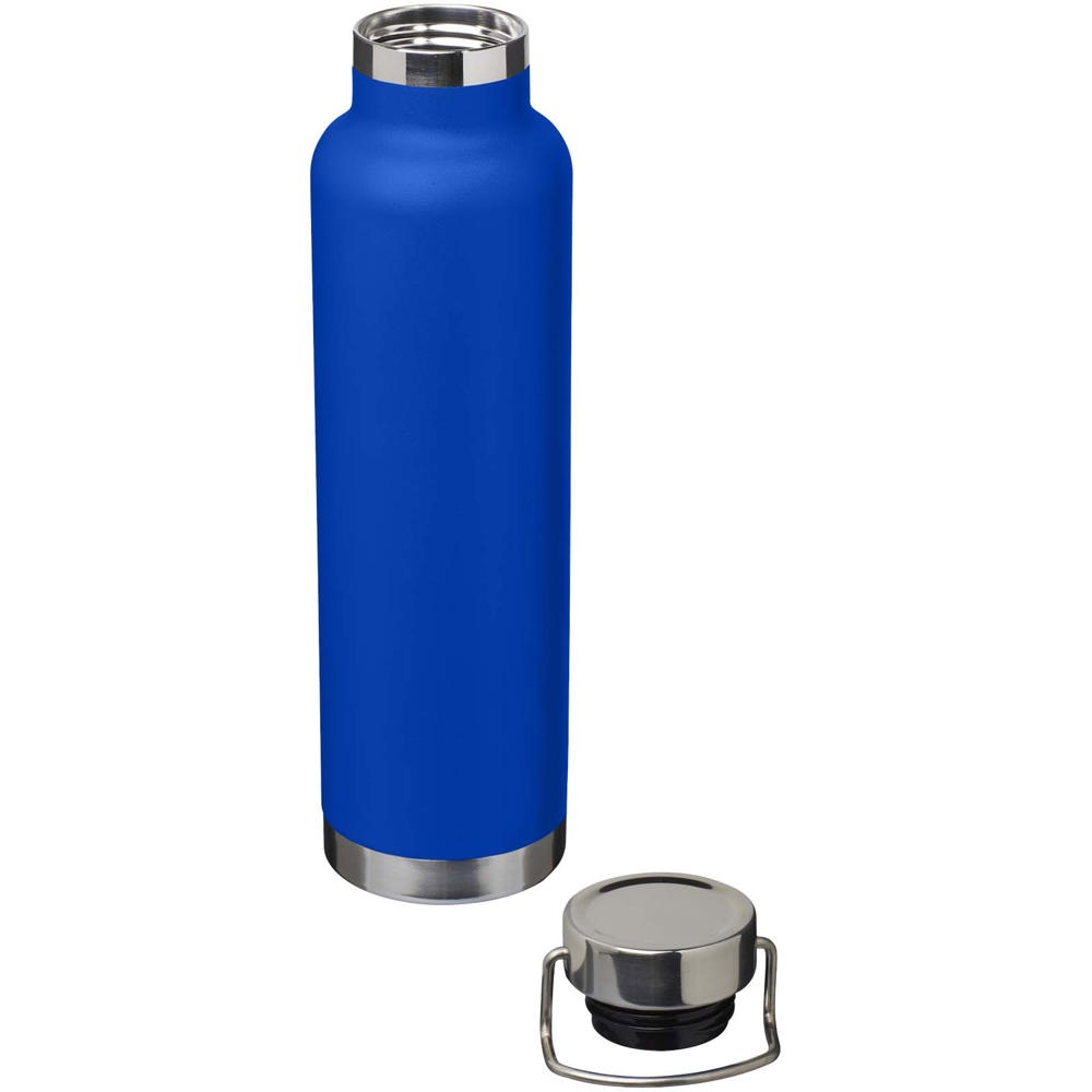 Bouteille avec isolation sous vide Astra de 650 ml en cuivre et acier inoxydable recyclé certifié RCS Bleu royal