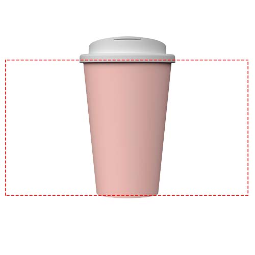 Gobelet isotherme Americano® Infiniti de 350 ml avec couvercle anti-déversement Rose pâle