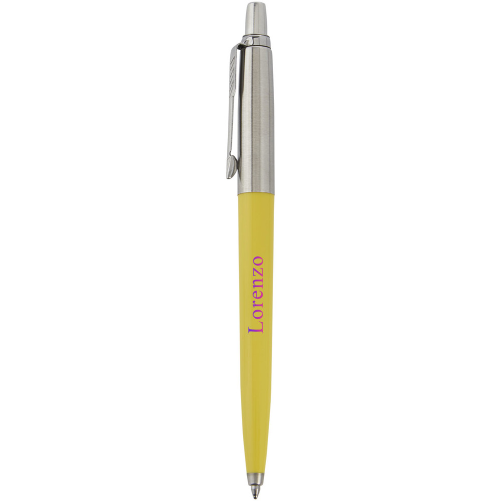 Stylo bille Parker Jotter recyclé (encre bleue) Jaune