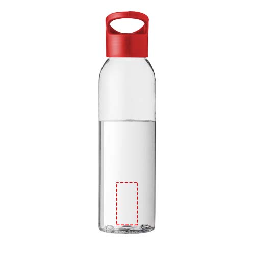 Bidon Sky 650ml Rouge, Translucide