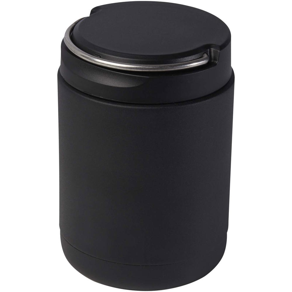 Doveron 500 ml isolierter Lunchpot aus recyceltem Edelstahl schwarz