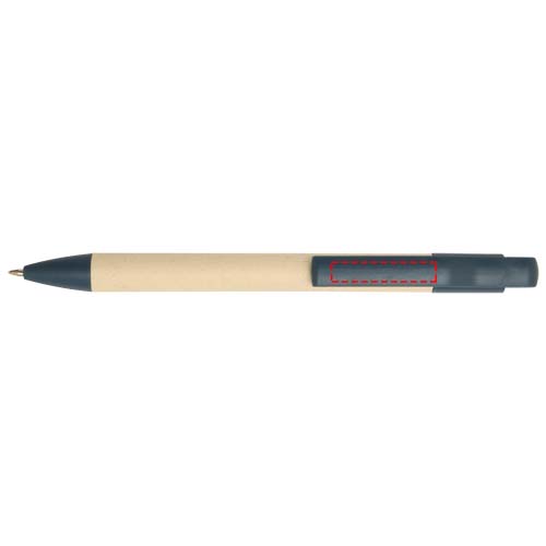 Stylo bille Liliana en papier de canne à sucre (encre bleue) Bleu océan