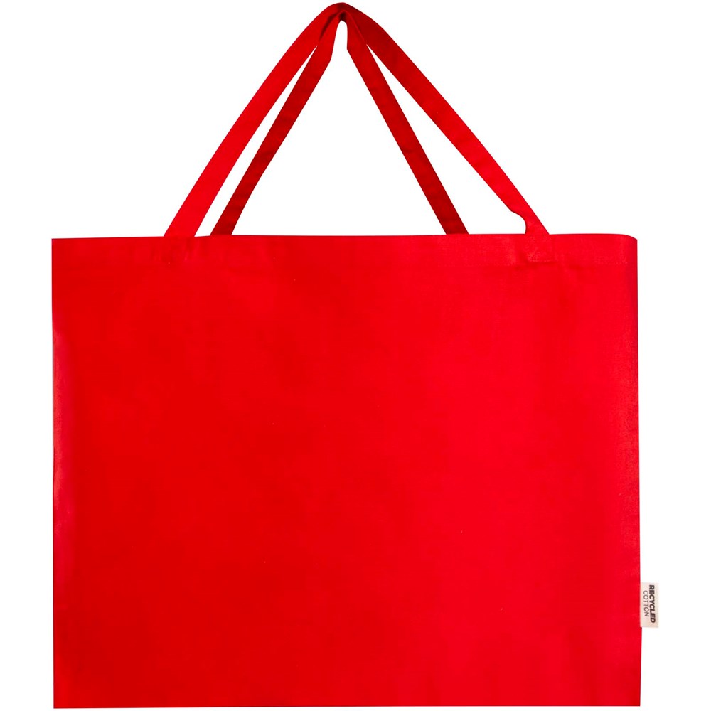 Odessa 220 g/m² Baumwoll Tragetasche aus GRS recycelter Baumwolle 40L rot