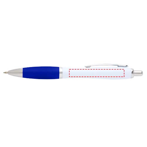 Stylo bille Nash en plastique recyclé (encre noire) Bleu royal