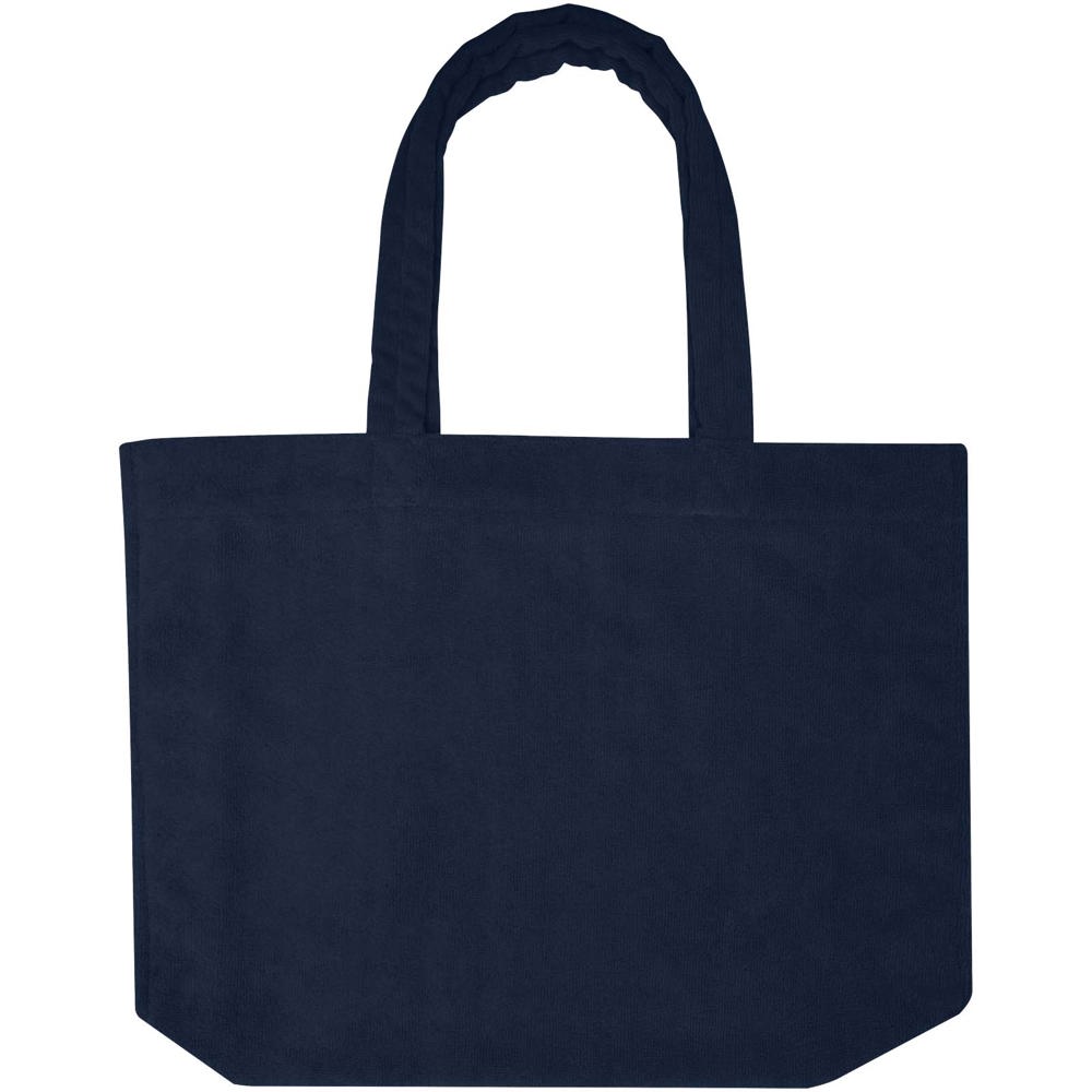 Siam GRS-recycelte Strandtragetasche aus Frottee 13 L navy
