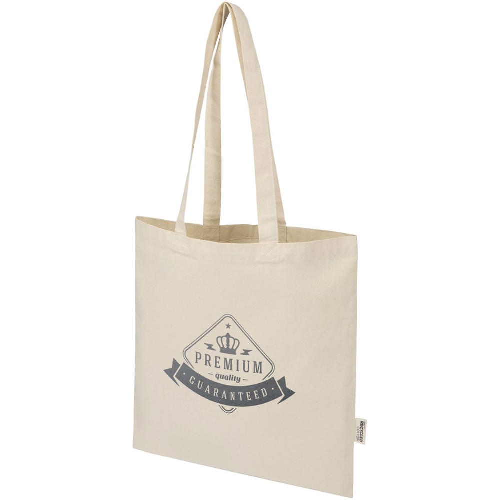 Sac shopping Peru Blend en coton recyclé GRS 180 g/m2 7 L Naturel