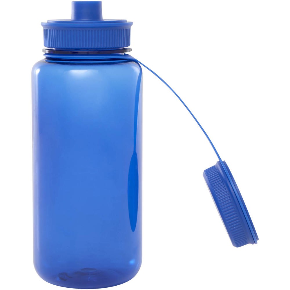 Bouteille sport Ryder de 900 ml en RPET certifié RCS avec couvercle multifonctions Bleu royal
