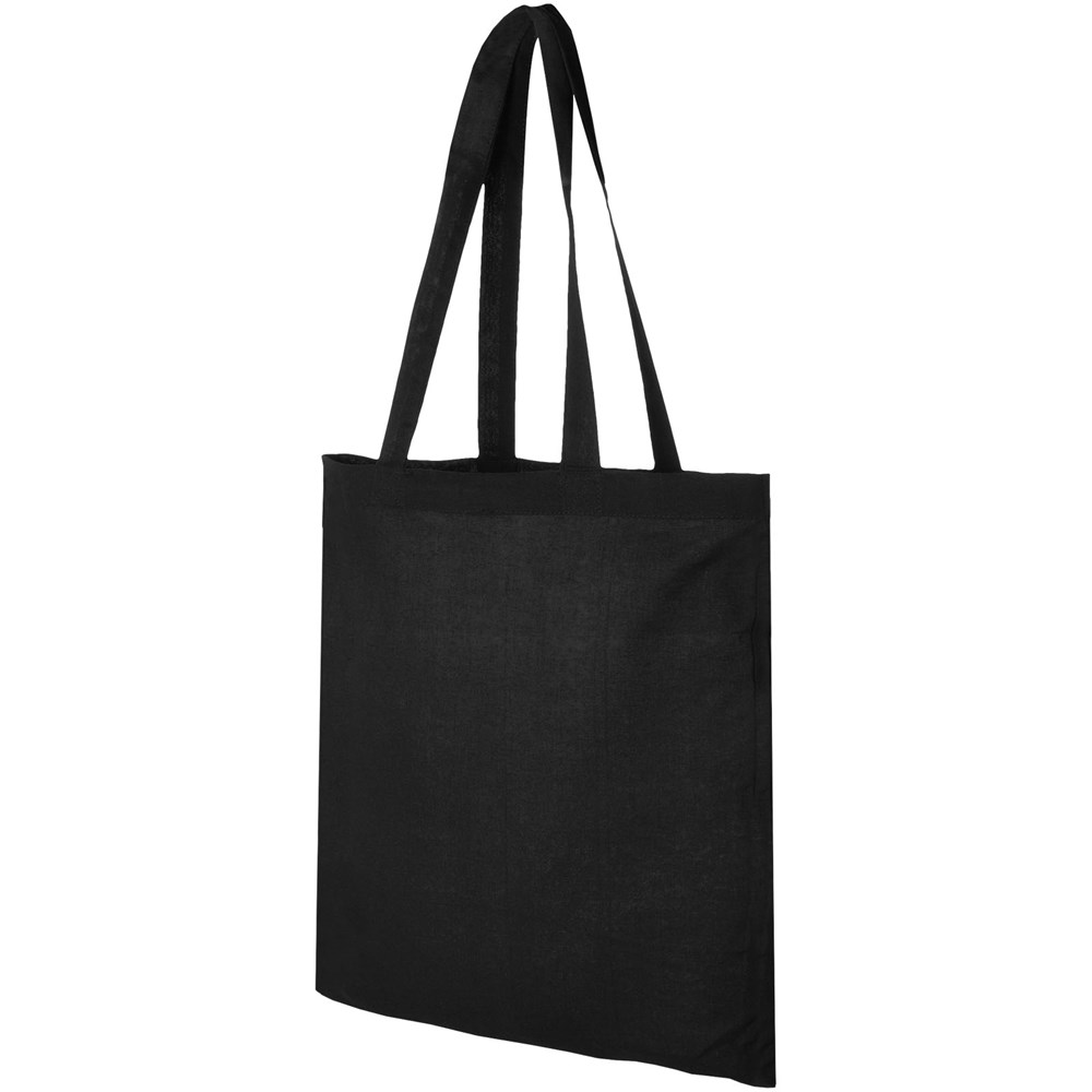 Madras 140 g/m² Baumwoll Tragetasche 7L schwarz