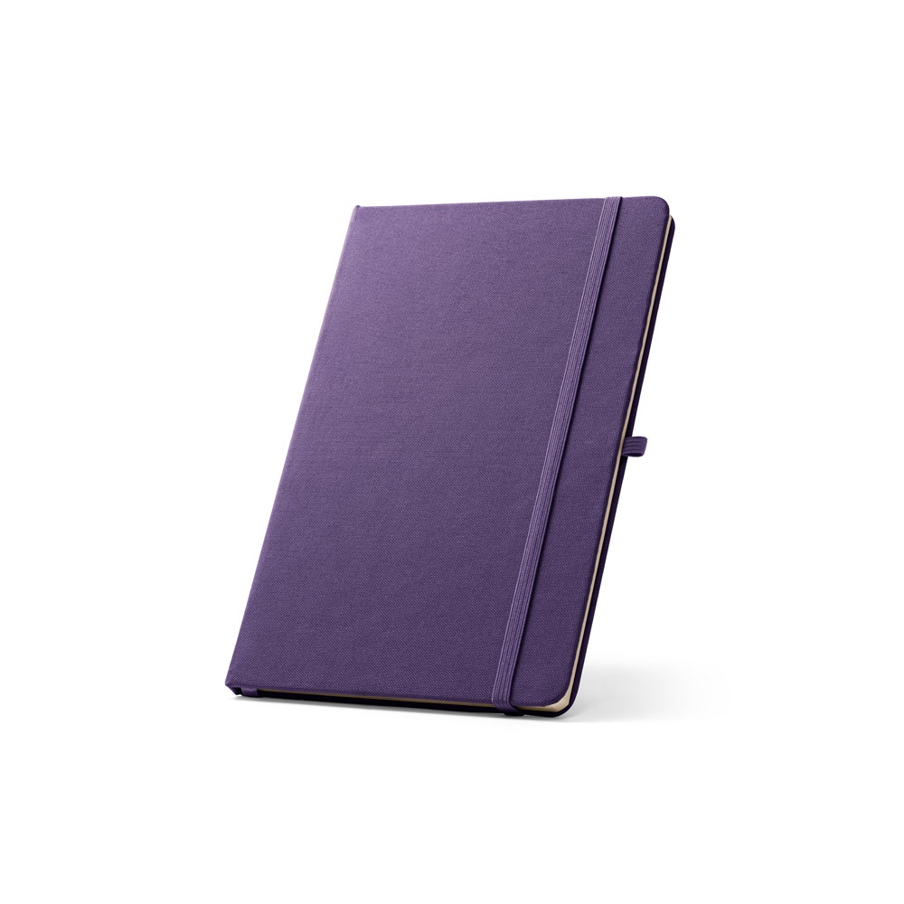 ANNE A5 Notizbuch aus recyceltem Polyester (100% rPET) mit linierten Seiten Violett