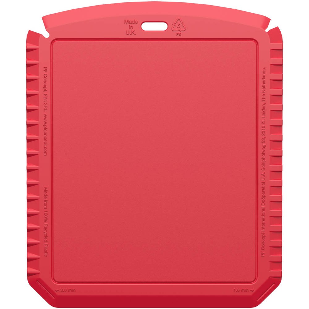 Grattoir à glace Thrym rectangulaire et en plastique recyclé Rouge