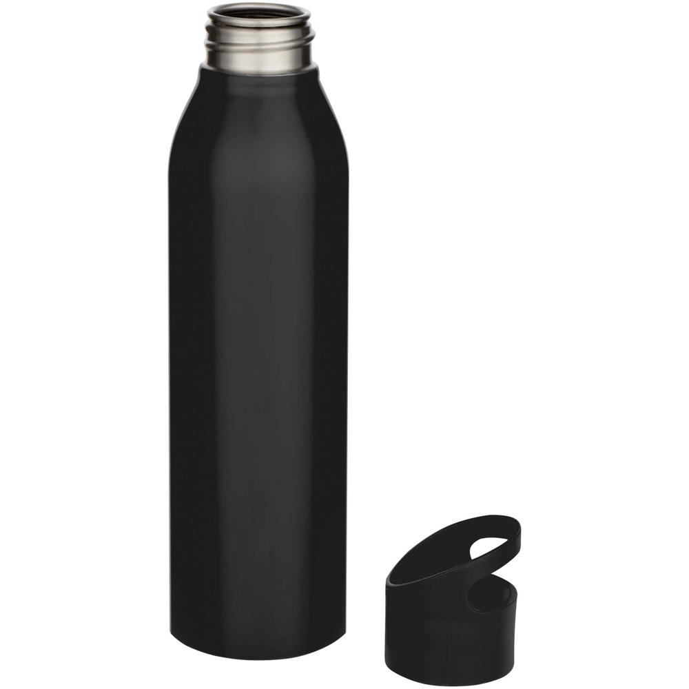 Sky 650 ml RCS-zertifizierte, einwandige Trinkflasche aus recyceltem Edelstahl schwarz