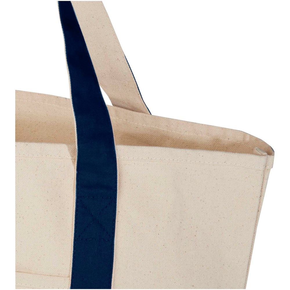 Sam 320 g/m² Tragetasche aus GRS recycelter Baumwolle navy, natur