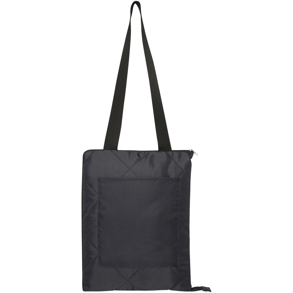 Clary Picknickdecke aus Recyceltem GRS-Polyester Schwarz