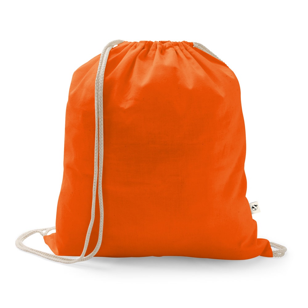ISTANBUL Sac à dos en coton recyclé (70%) et polyester (30% rPET) (150 g/m²) Orange