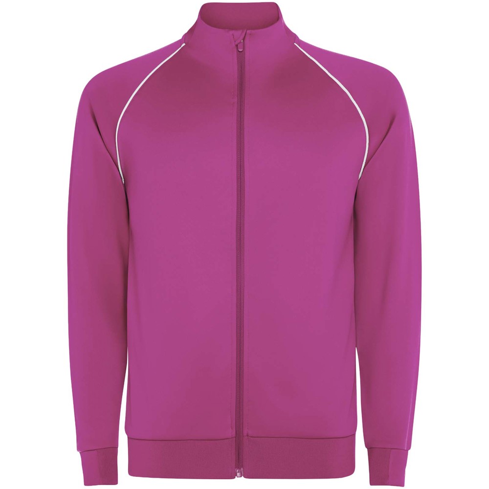 Valier Kinder Sweatshirt mit durchgehendem Reissverschluss fluorrosa