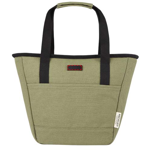 Sac-repas isotherme Joey de 6 L en toile recyclée GRS pour 9 canettes Olive
