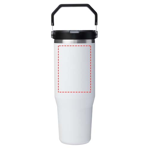 Stanley IceFlow™ 2.0 890 ml Thermobecher aus Edelstahl mit Flip Strohhalm Weiss