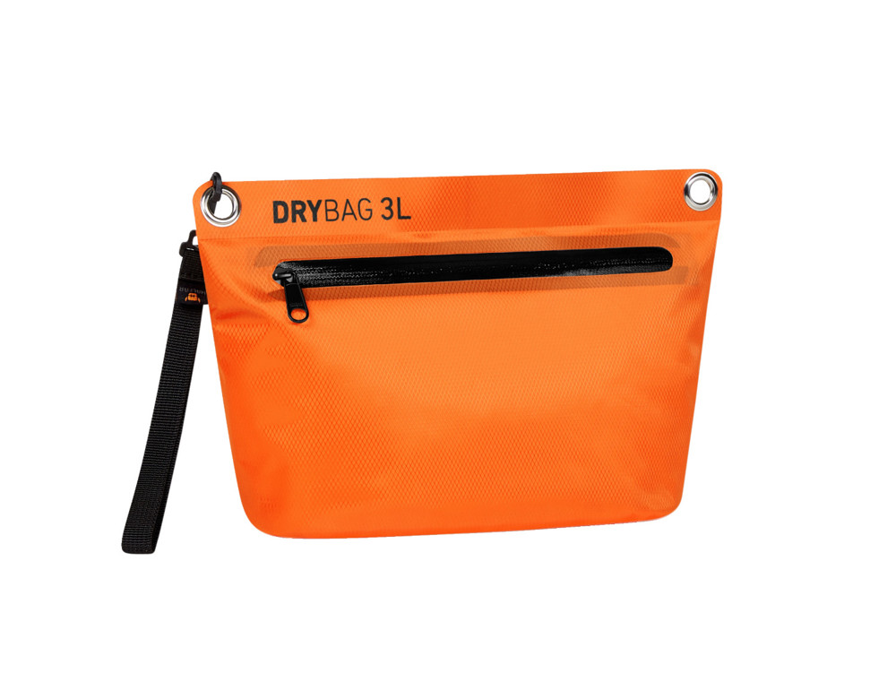 Reissverschluss-Tasche DRYBAG Orange néon