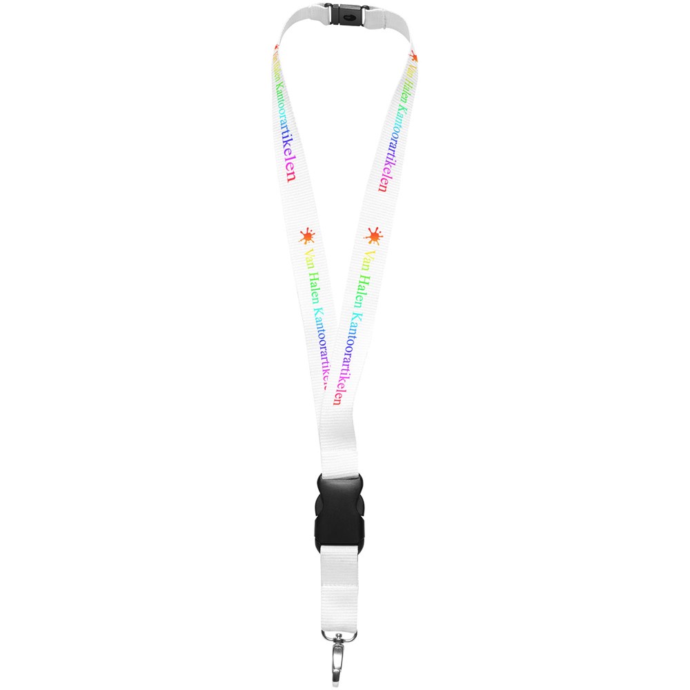 Yogi Lanyard mit Sicherheitsverschluss weiss