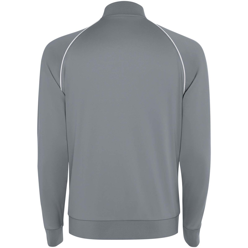 Valier Herren Sweatshirt mit durchgehendem Reissverschluss Grau