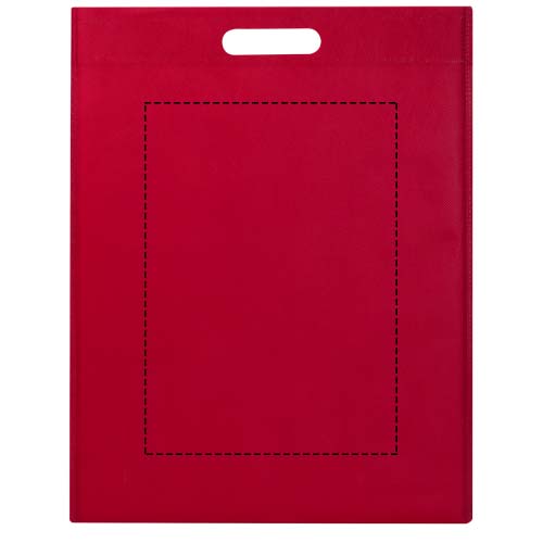 Sac shopping EcoSeal non tissé de 5 L en matériaux recyclés certifiés GRS rouge