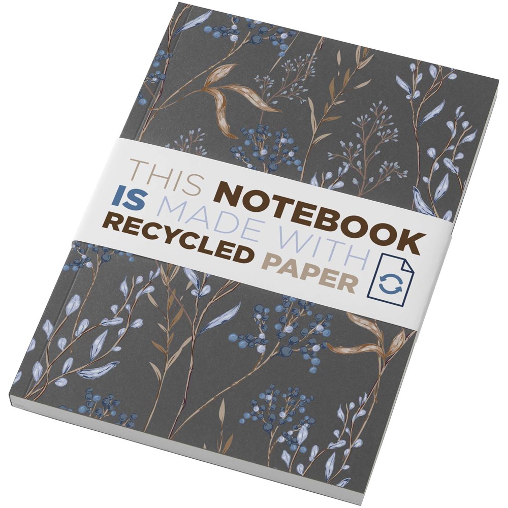 Novella Austen Colours A5 Softcover Notizbuch aus Recyclingmaterial – 100 Blatt kohle