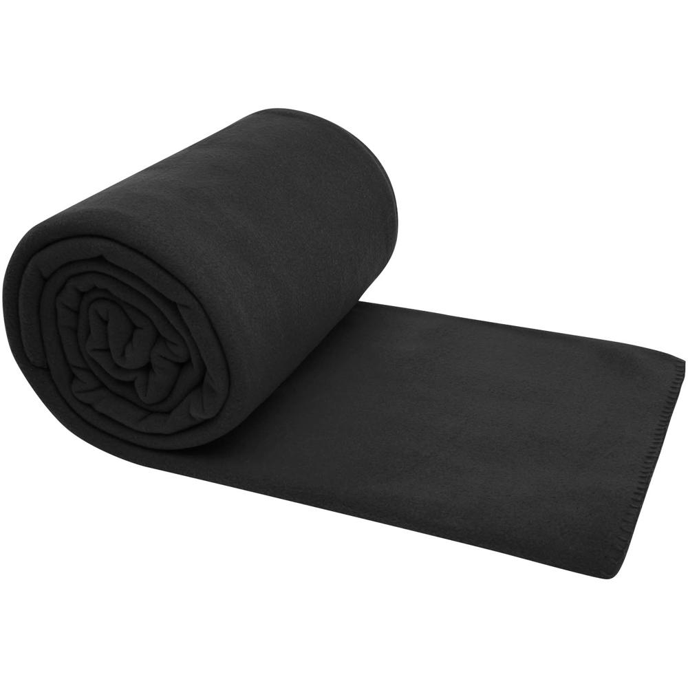 Huggy Fleecedecke mit Hülle 220 × 250 cm schwarz