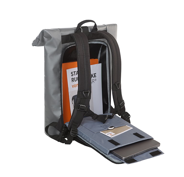 Notebook-Rucksack KURIER gris