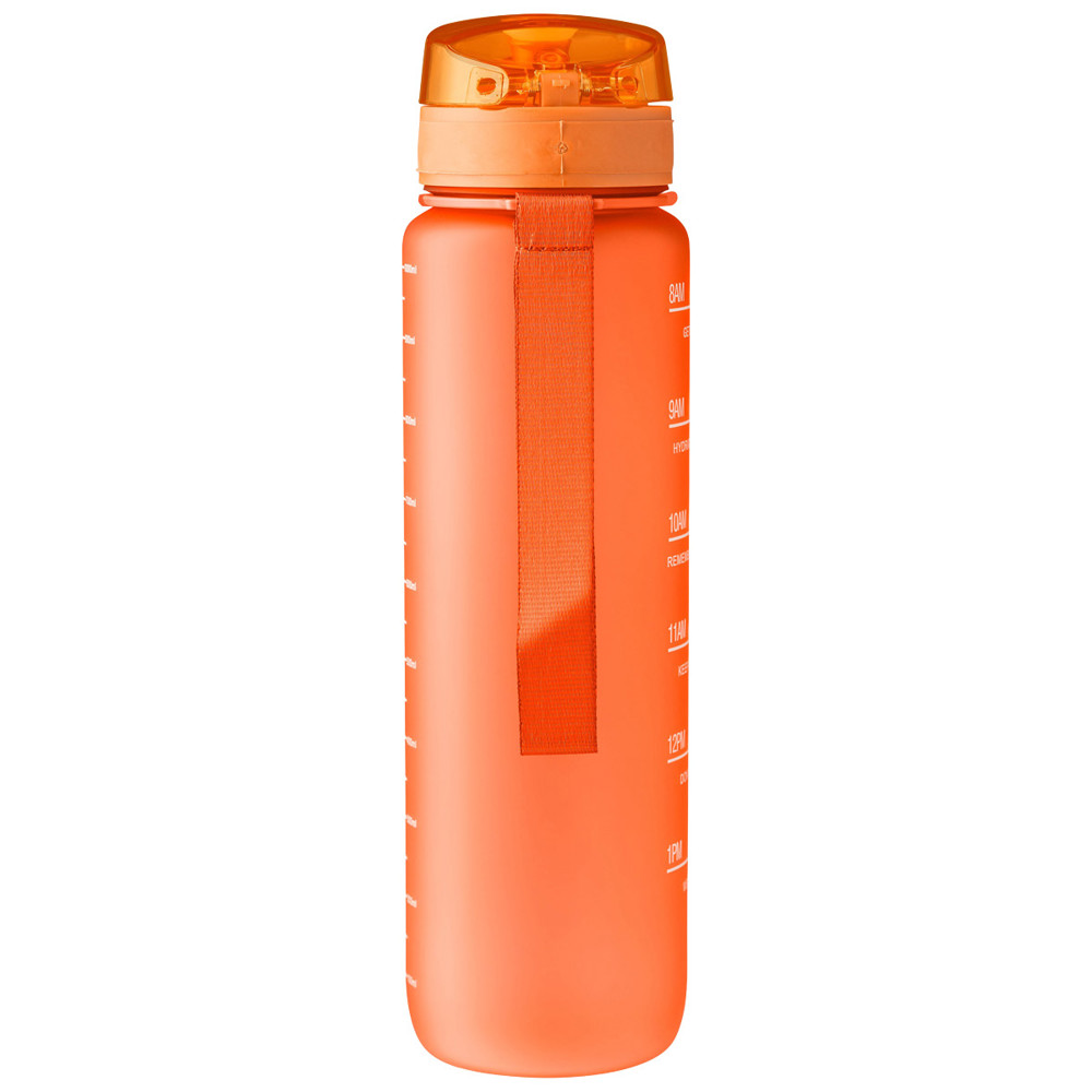 Trinkflasche mit Handgelenkband 1000 ml orange