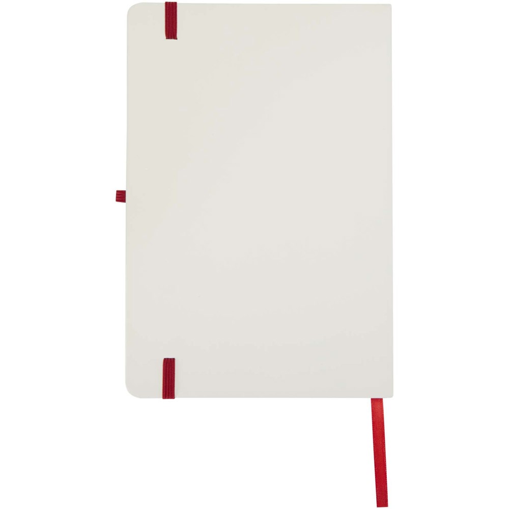 Carnet à couverture rigide Spectrum A5 avec bords colorés rouge