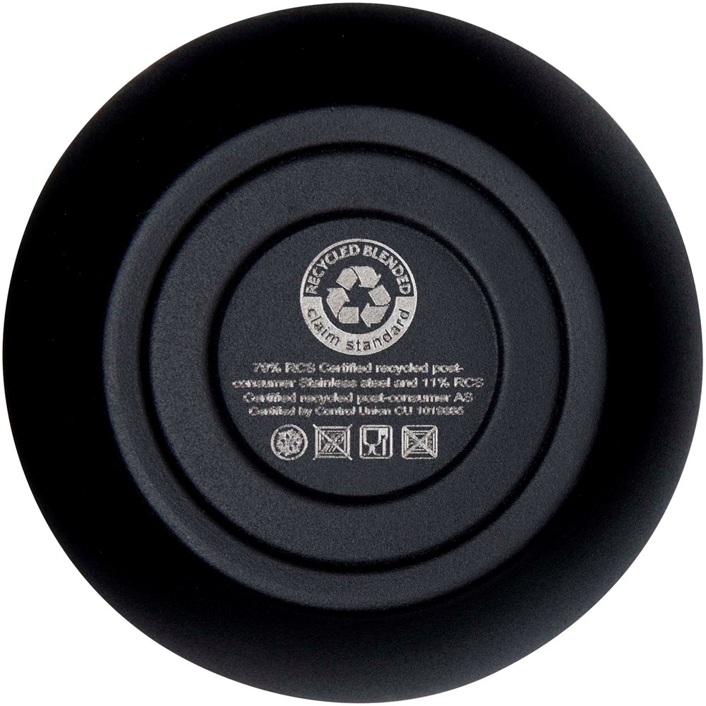 Gobelet isotherme Corzo 350 ml en cuivre inoxydable recyclé certifié RCS Noir