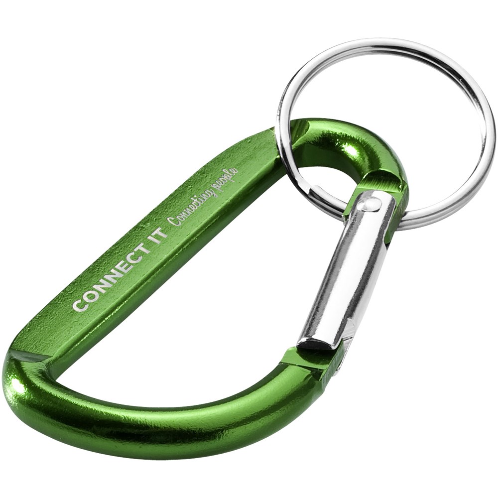 Timor RCS Karabiner Schlüsselanhänger aus recyceltem Aluminium grün
