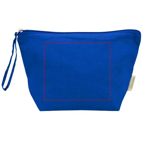 Grande pochette à accessoires Odisha de 3 L bio certifiée OCS 180 g/m² bleu roi