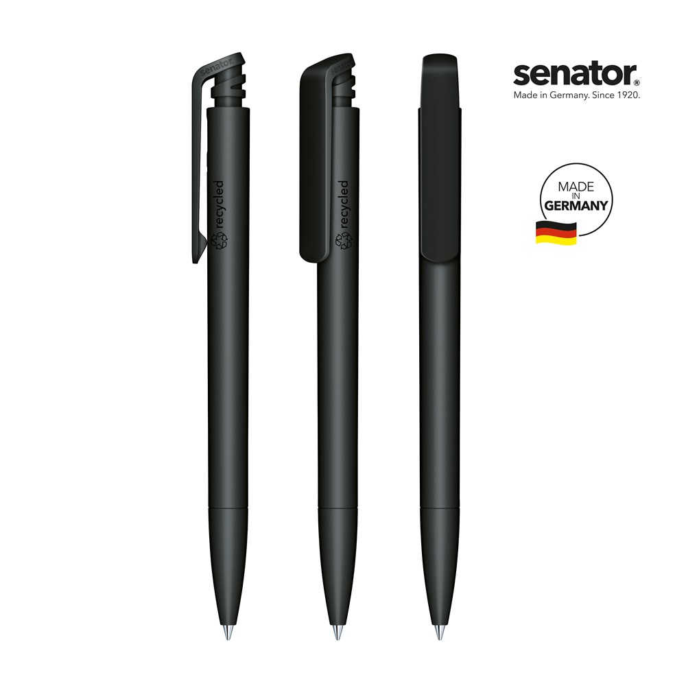 senator® Trento Matt Recycled Druckkugelschreiber noir