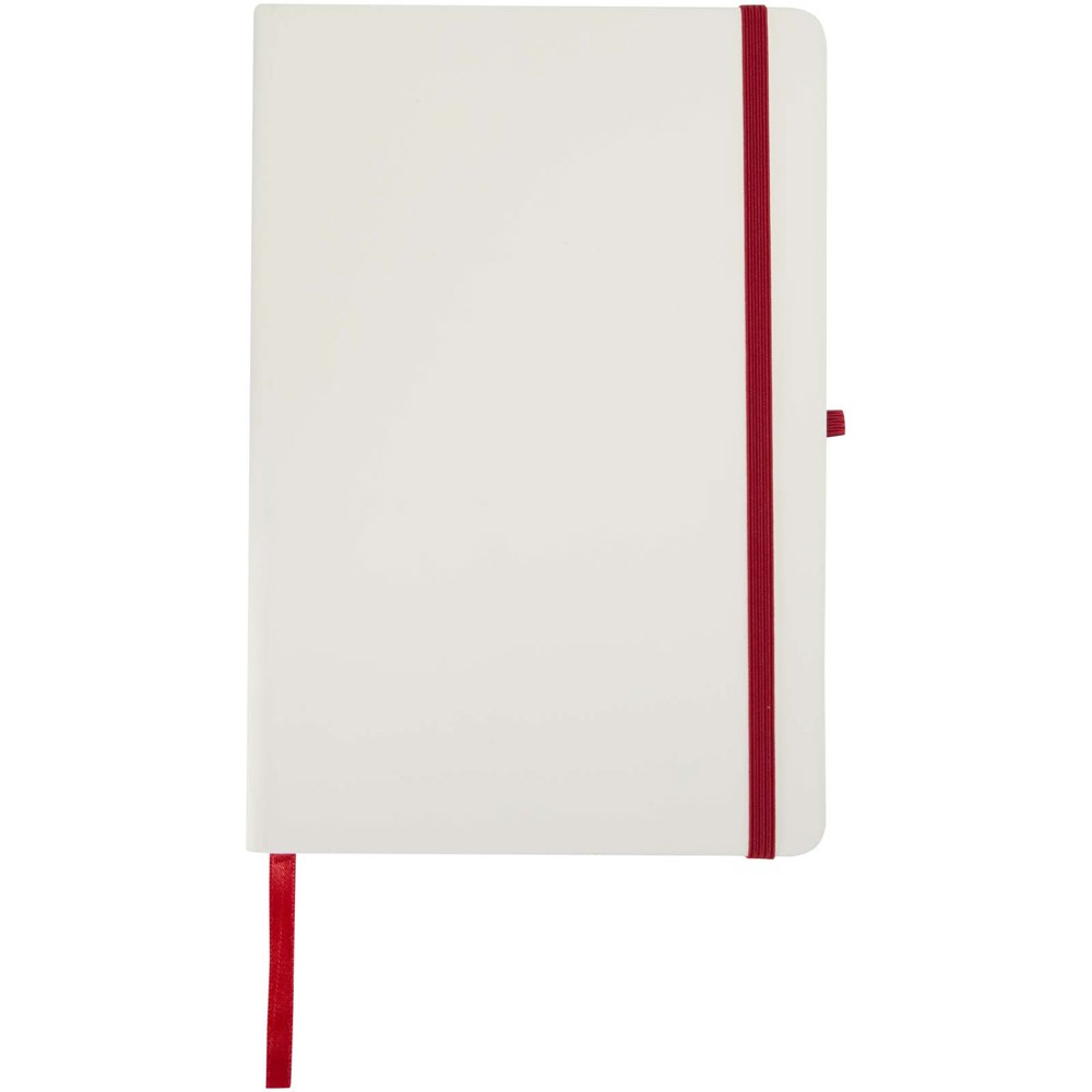 Carnet à couverture rigide Spectrum A5 avec bords colorés rouge