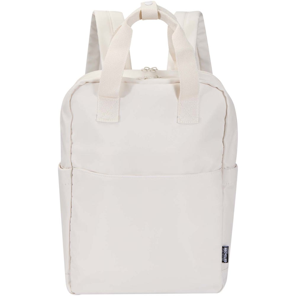 Sac à dos de voyage pour ordinateur portable Trip 14” Aware™ de 9 L en matériaux recyclés Blanc cassé