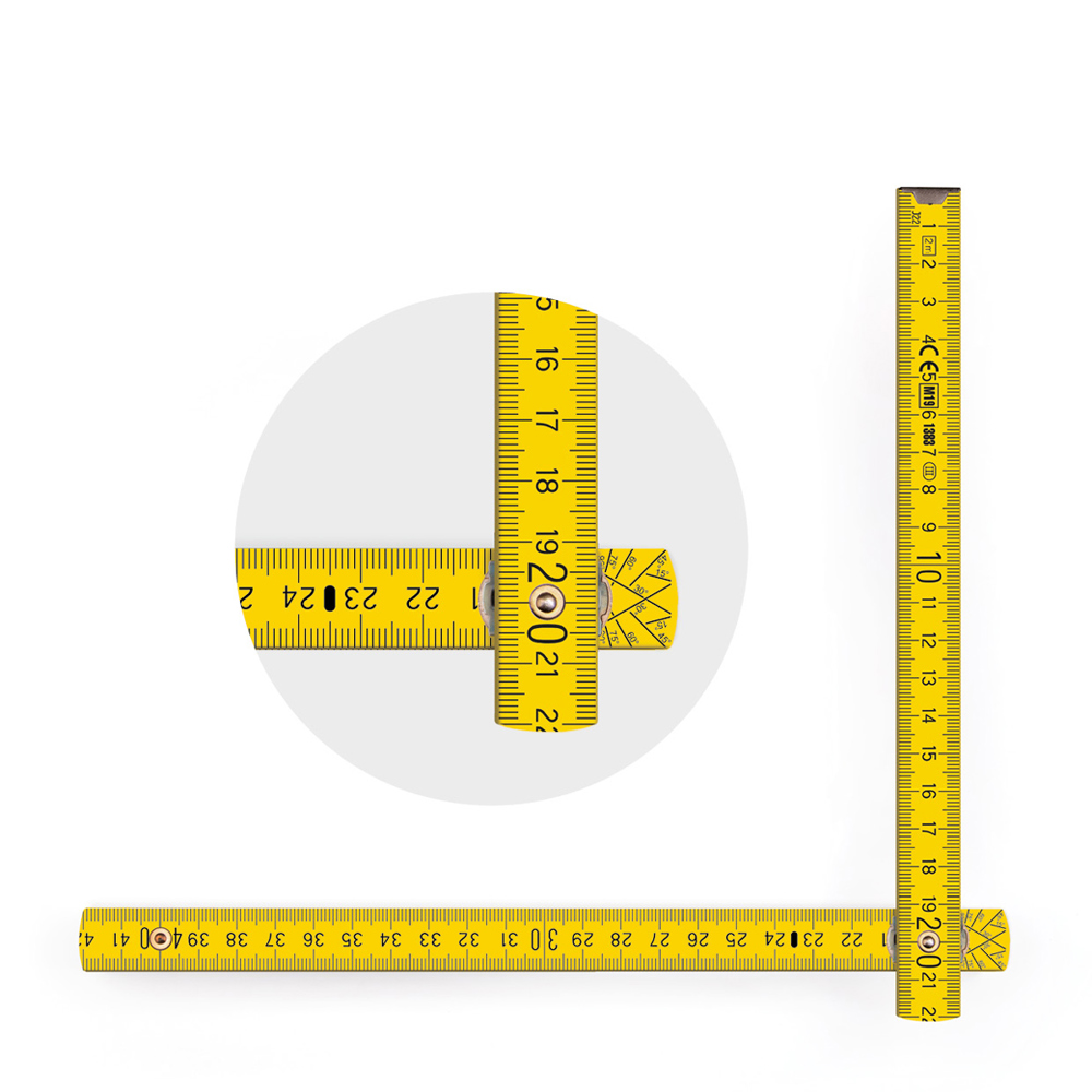 Échelle 2 m Metrie Block 52 jaune