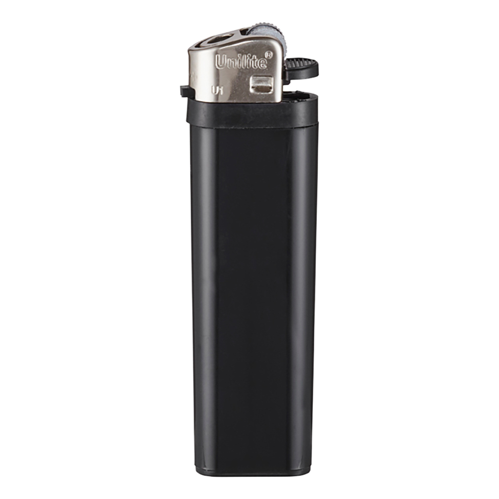 Briquet à gaz jetable Unilite Roue de friction noir