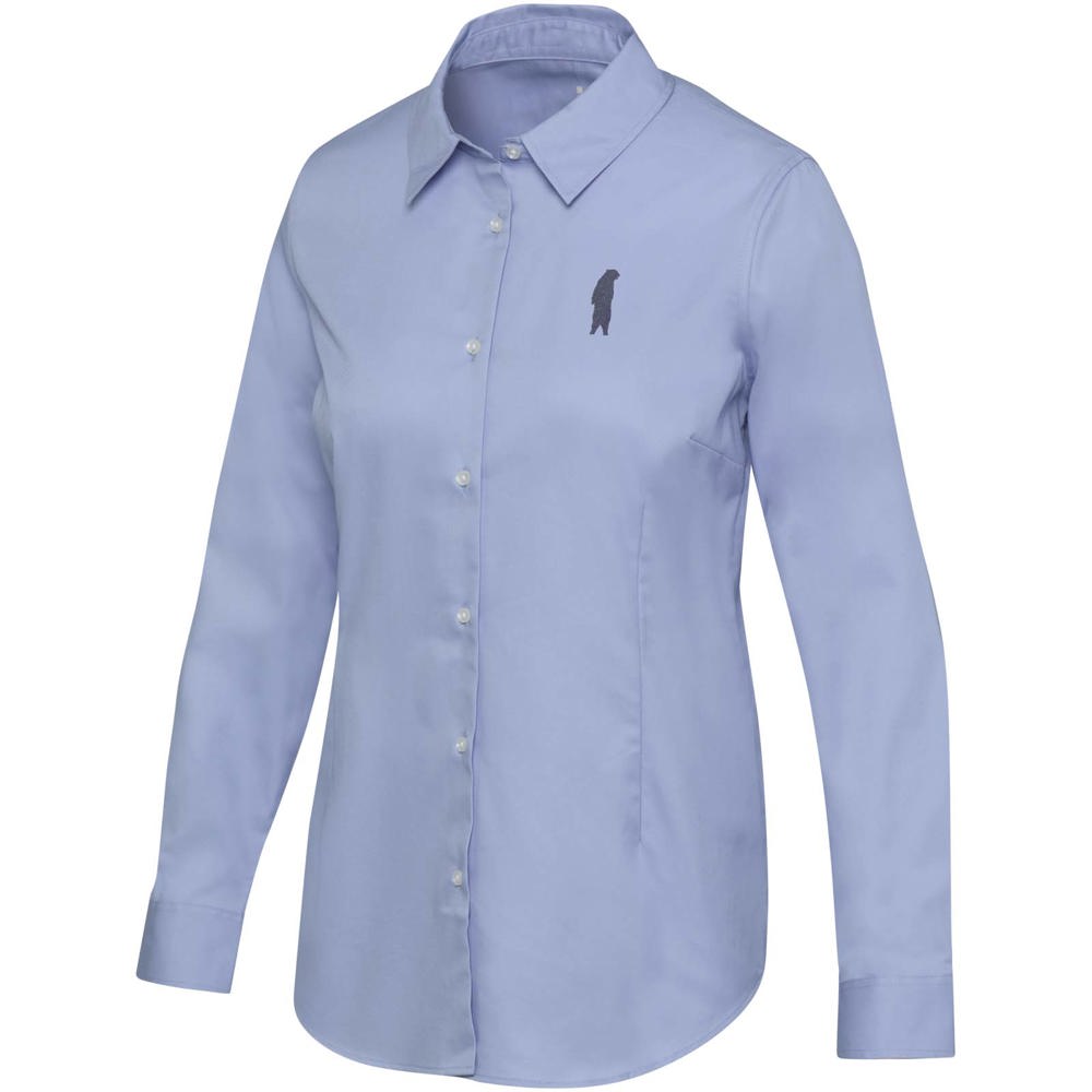 Citrine Twill Bluse hellblau