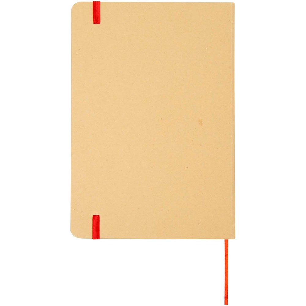 Nelida A5 Hardcover Notizbuch aus recyceltem Karton rot