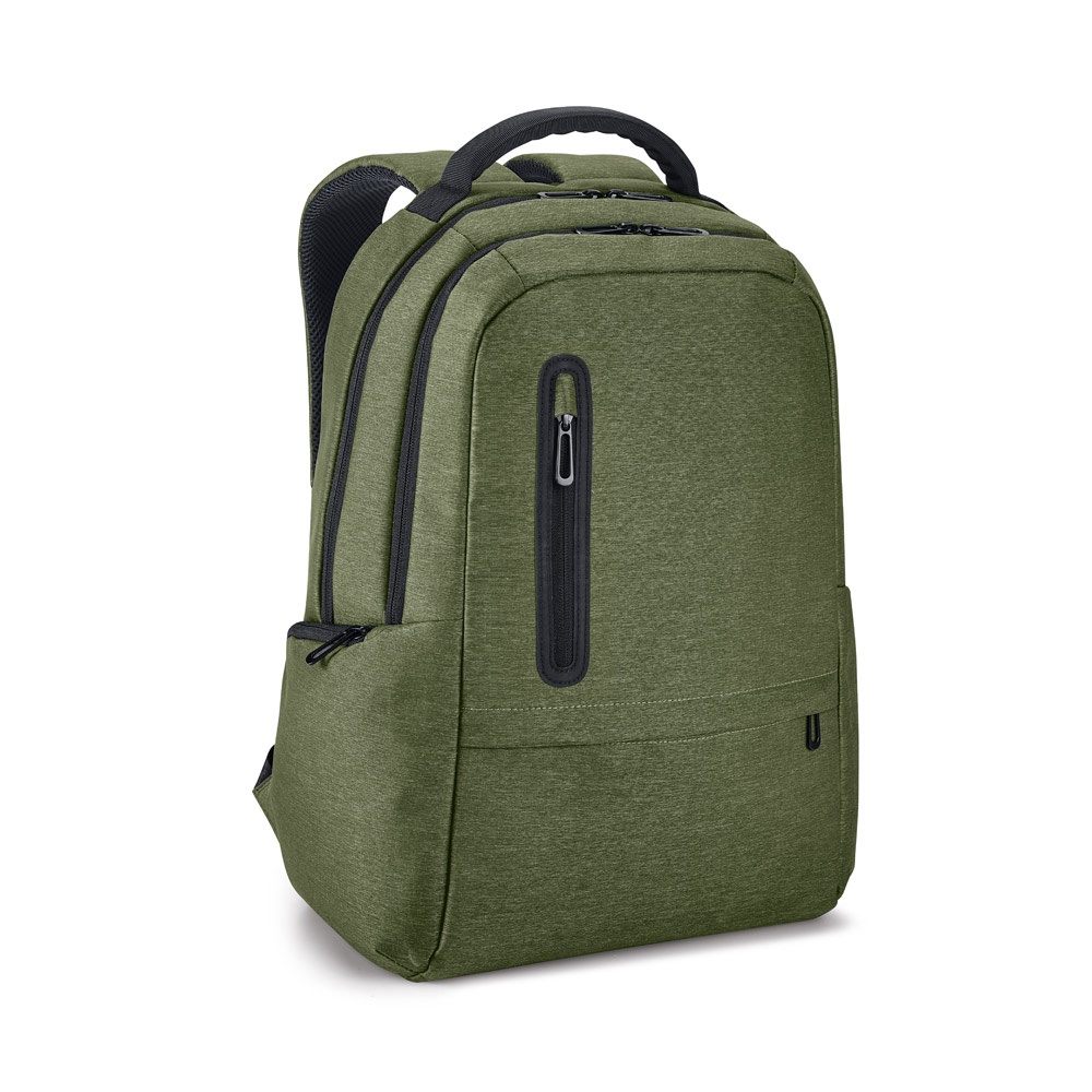 BOSTON Sac à dos pour ordinateur portable 17'' en Nylon 2Tone imperméable Vert bouteille