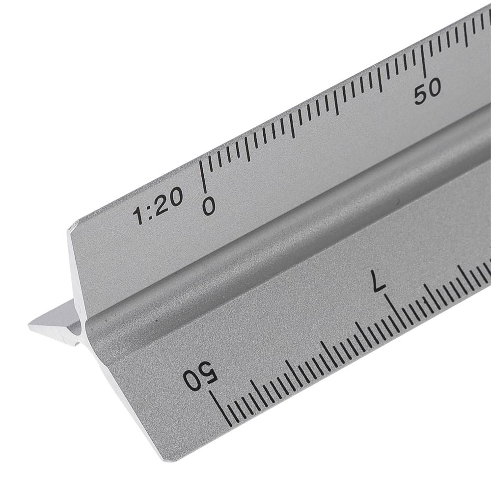 Aluminium-Dreiecklineal 30 cm Tavi