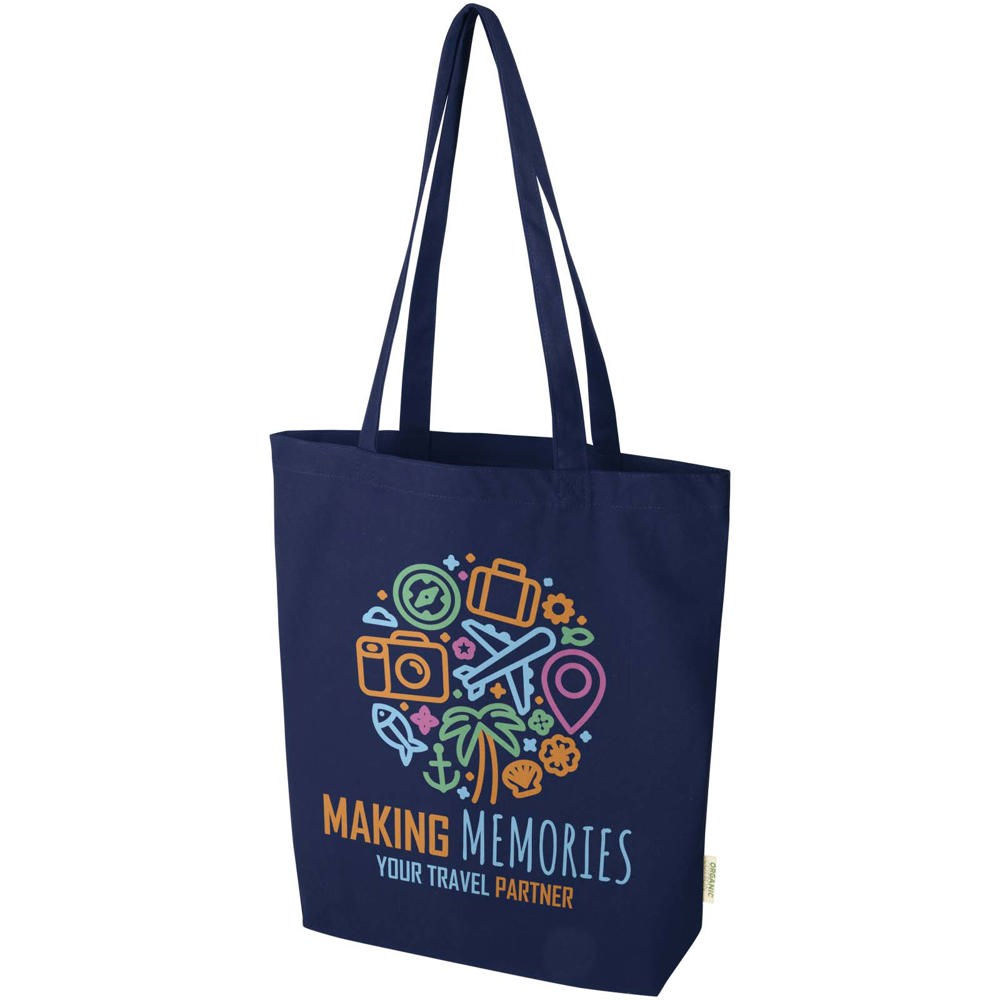 Orissa 270 g/m² Tragetasche aus Bio-Baumwolle 10L navy