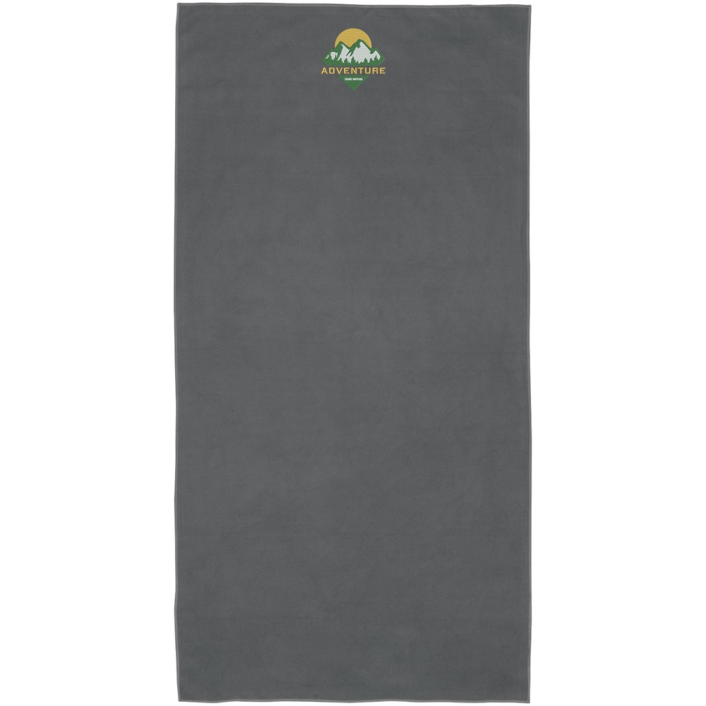 Serviette Pieter certifiée GRS ultra-légère et à séchage rapide 50 x 100 cm Gris